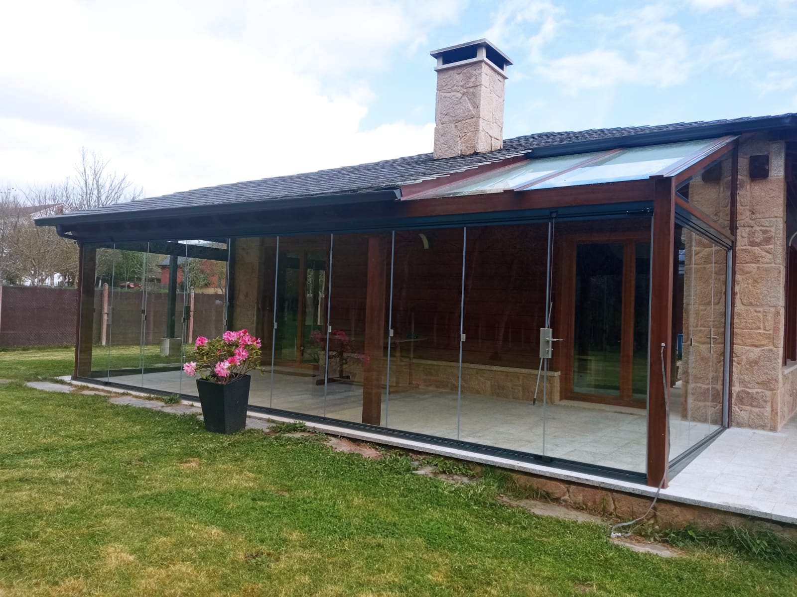 Estructura de cristales para terrazas Glassmon